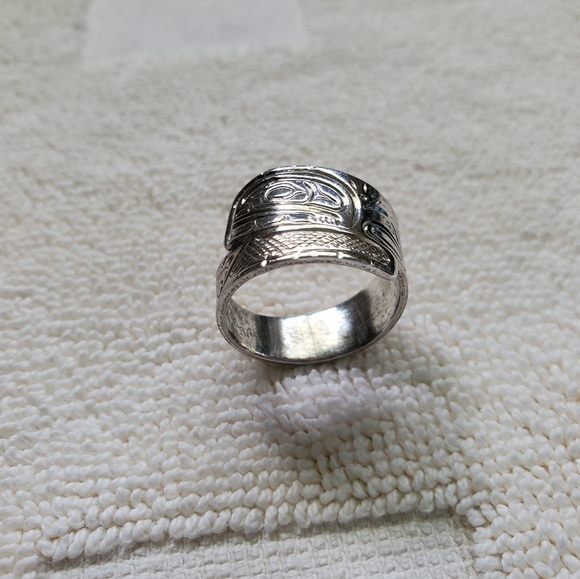 Solid silver ring - Picture 3 of 5